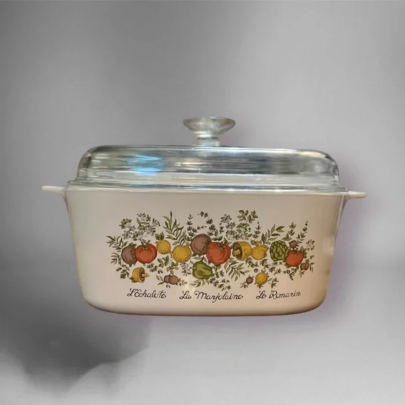 *RARE* Vintage La Marjolaine Spice Of Life Liter corning ware A-5-B  casserole